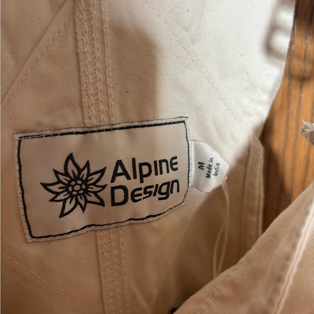 Alpine Design Women's Light Cream Off White Overalls - Picture 7 of 12